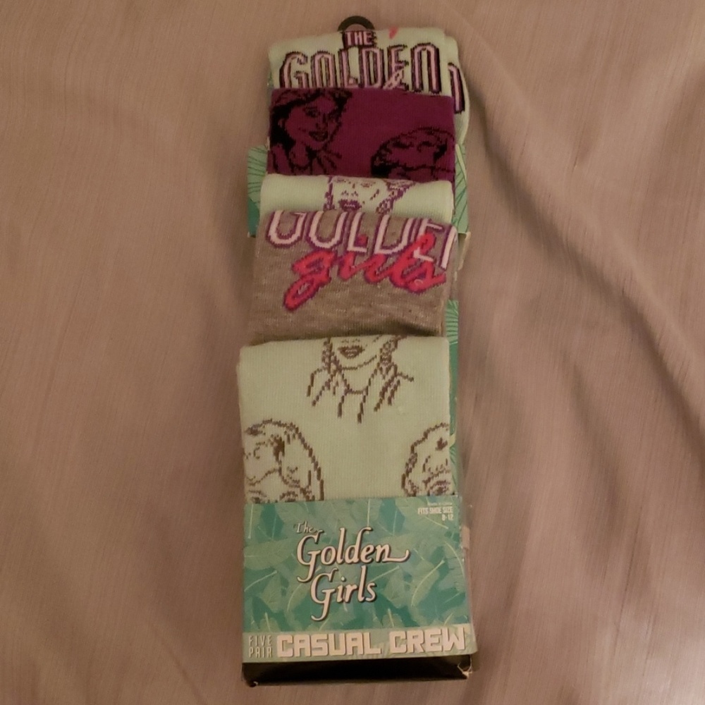 Golden Girls Set of 5 Crew Socks
